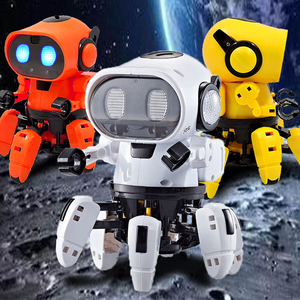 재미있는 댄스 로봇 어린이 전기 장난감, 유아 소년 소녀 어린이 선물 멋진 물건 아기 장난감 로봇 인형 애완 동물 2-4 세
